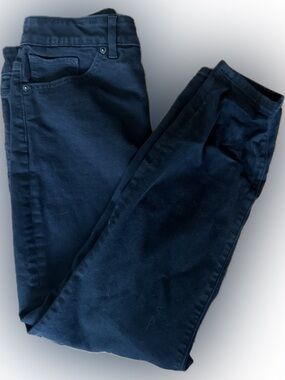 Express Curvy Skinny Jeans High Rise Black Denim Size 10R